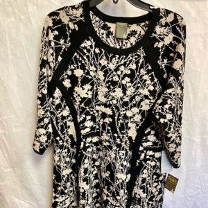 Taylor Floral Sweater Dress Sz 1X
